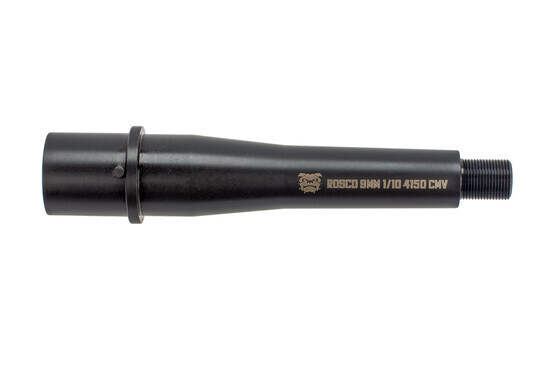 The Rosco Manufacturing 9mm AR15 barrel is machined from 41v50 chrome moly vanadium steel